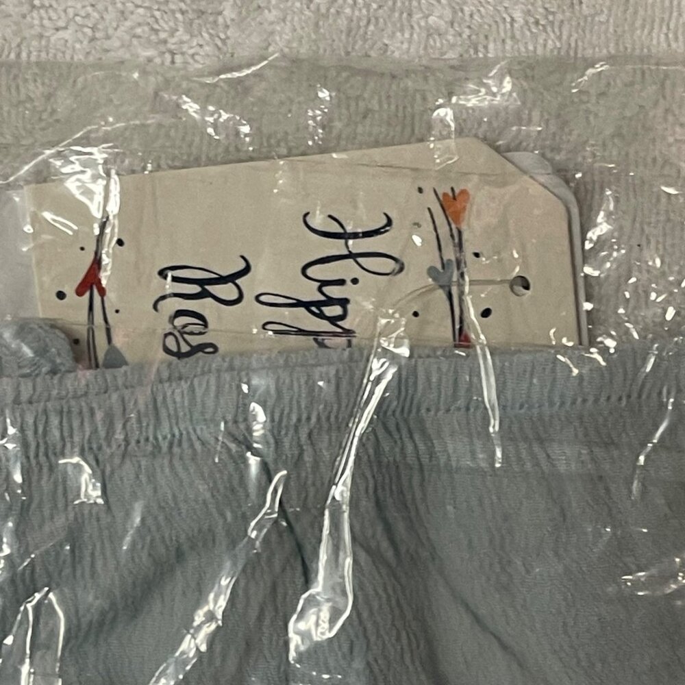 Hippie Rose Juniors' Ruffled Top - Blue Wave, Size L, New - Picture 6 of 6